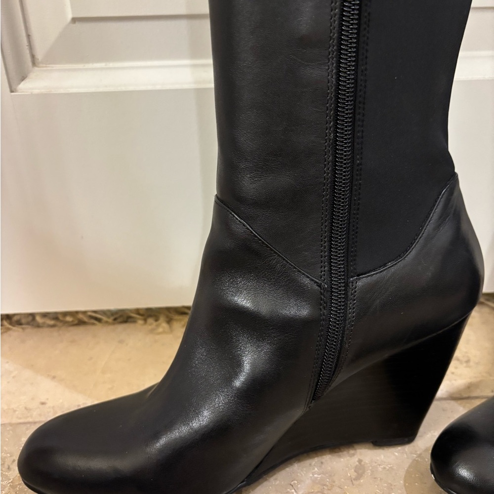 Nine West Black Wedge Boots - Picture 6 of 16